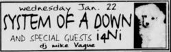 System of a Down / I4NI on Jan 22, 1997 [892-small]
