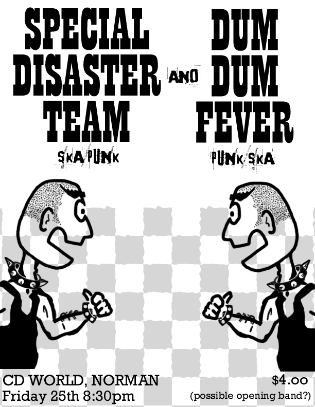 Feb 25, 2000 Special Disaster Team / Dum Dum Fever at CD World Norman