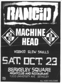 tags: Rancid, Machine Head, Gig Poster, Berkeley Square - Rancid / Machine Head on Oct 23, 1993 [347-small]