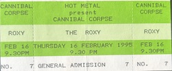 Cannibal Corpse on Feb 16, 1995 [428-small]