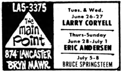 Bruce Springsteen / Trevor Veitch on Jul 6, 1973 [827-small]