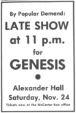 Genesis on Nov 24, 1973 [834-small]