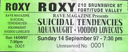 Suicidal Tendencies / Aquanaught / Voodoo Lovecats on Sep 14, 1997 [905-small]