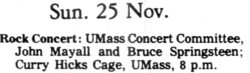 John Mayall / Bruce Springsteen on Nov 25, 1973 [377-small]