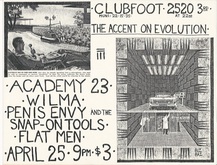 Academy 23 / Wilma / Flat Men / Penis Envy / Snap-On Tools on Apr 25, 1981 [504-small]