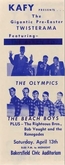The Olympics / The Beach Boys / The Righteous Brothers / Bob Vaught And The Renegades on Apr 13, 1963 [179-small]