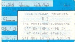 U2 / Pretenders / BoDeans on Nov 14, 1987 [516-small]