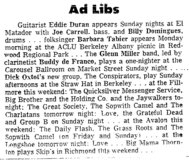 Quicksilver Messenger Service / Janis Joplin / Big Brother And The Holding Company / The Jaywalkers on Jul 1, 1966 [532-small]