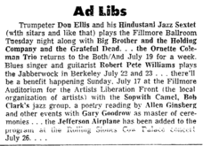 Hindustani Jazz Sextet / Janis Joplin / Big Brother And The Holding Company / Grateful Dead on Jul 12, 1966 [548-small]
