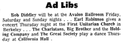The Charlatans / Janis Joplin / Big Brother And The Holding Company / The Great Society on Jul 28, 1966 [782-small]
