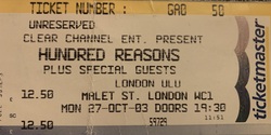 Hundred Reasons on Oct 27, 2003 [673-small]