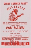 Van Halen / A La Carte / The dogs / The Zippers on Jun 18, 1977 [250-small]