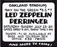 Led Zeppelin / Rick Derringer / Judas Priest on Jul 23, 1977 [358-small]