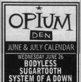 System of a Down / Bodyless / Sugartooth on Jun 26, 1996 [714-small]