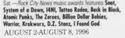 Rock City News Awards on Aug 3, 1996 [732-small]
