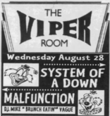 System of a Down / Malfunction on Aug 28, 1996 [771-small]