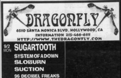 System of a Down / Sugartooth / Sloburn / Suction / 96 Decibel Freaks on Sep 2, 1996 [775-small]