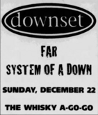 System of a Down / downset. / Far / Lamb's Beard on Dec 22, 1996 [014-small]
