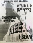 tags: World Entertainment War, Snakewalk, San Francisco, California, United States, Gig Poster, The I-Beam - Snakewalk / World Entertainment War / Snakewalk / Step Children on Sep 29, 1990 [951-small]