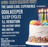 Goalkeeper / Sleep Cycles / Ill Rendition / The Victory Drive / Millington / The David Earl Experience on Nov 11, 2023 [129-small]