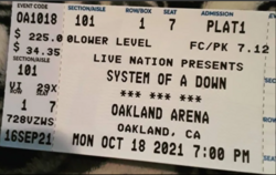 System of a Down / Korn / Russian Circles on Oct 18, 2021 [494-small]