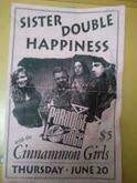tags: Sister Double Happiness, The Cinnamon Girls, Gig Poster - Sister Double Happiness / The Cinnamon Girls on Jun 20, 1992 [623-small]