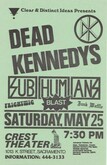 Subhumans Uk / Dead Kennedys / Frightwig / Blast! on May 25, 1985 [727-small]