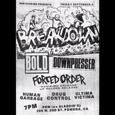 Breakdown / Bold / Downpresser / Forced Order / Human Garbage / Drug control / Última Víctima on Sep 4, 2015 [873-small]