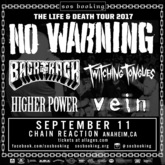 No Warning / Backtrack / Twitching Tongues / VEIN.FM / Higher Power on Sep 11, 2017 [874-small]