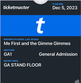 Me First & The Gimme Gimmes / Josie Cotton on Dec 5, 2023 [177-small]