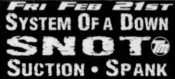 System of a Down / Snot / Suction / Spank on Feb 21, 1997 [788-small]
