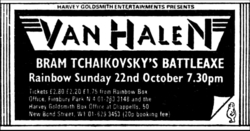 Van Halen / Bram Tchaikowski's Battleaxe on Oct 22, 1978 [895-small]