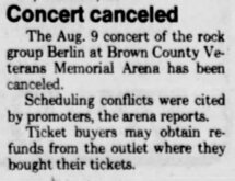 (from the Green Bay Press-Gazette [07-20-84], Berlin on Aug 9, 1984 [157-small]