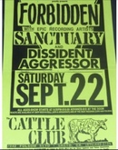 Forbidden / Sanctuary / Dissident Aggressor on Sep 22, 1990 [325-small]