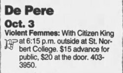Violent Femmes / Citizen King on Oct 3, 1998 [606-small]
