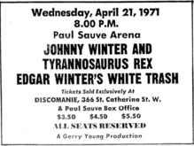 Johnny Winter / Tyrannosaurus Rex / Edgar Winter on Apr 22, 1971 [598-small]