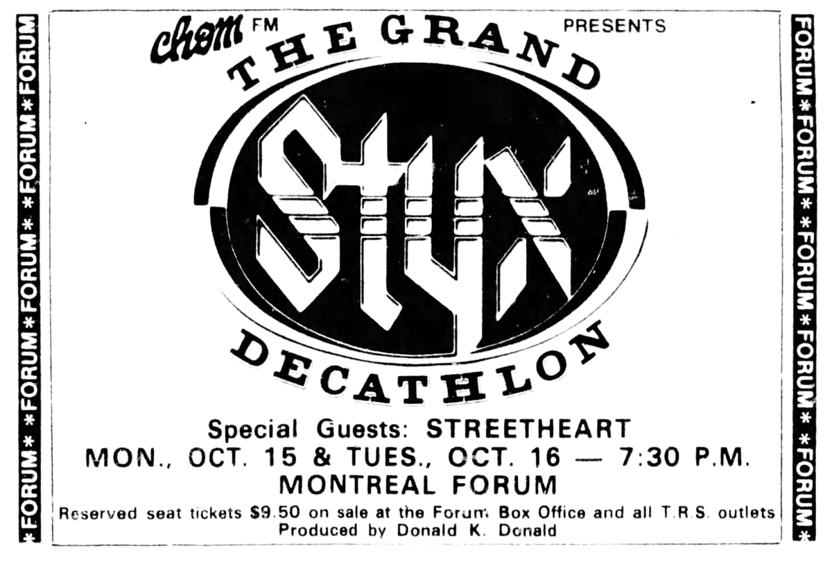 styx concert tour 1979
