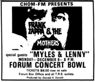 Frank Zappa / Myles & Lenny on Dec 8, 1975 [692-small]
