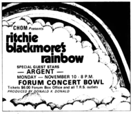 Rainbow / Argent on Nov 10, 1975 [731-small]
