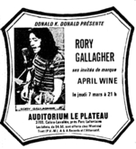 Rory Gallagher / April Wine on Mar 7, 1974 [158-small]