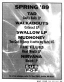Nirvana / Jr. Cadillac on May 5, 1989 [502-small]