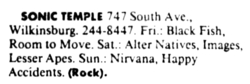 Nirvana / Happy Accidents on Jul 9, 1989 [518-small]