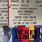 Chris Robinson & The Brotherhood - Concert Ticket, tags: Chris Robinson, Brotherhood, Atlanta, Georgia, United States, Ticket - Chris Robinson / Brotherhood on Nov 12, 2011 [007-small]
