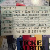 Prince & Larry Graham (New York 1998), tags: Prince, Larry Graham, New York, New York, United States, Ticket, Madison Square Garden - Prince / Larry Graham on Sep 25, 1998 [008-small]
