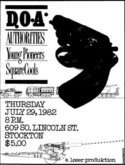 D.O.A. / Authorities / Young Pioneers / Square Cools on Jul 29, 1982 [107-small]