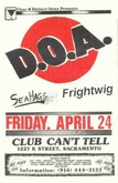 D.O.A. / Sea Hags / Frightwig on Apr 24, 1987 [111-small]