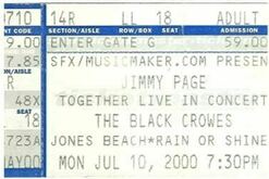 Jimmy Page & The Black Crowes, tags: Jimmy Page, The Black Crowes, Wantagh, New York, United States, Ticket - Jimmy Page / The Black Crowes on Jul 10, 2000 [778-small]