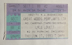 Lyle Lovett And His Large Band / Rosanne Cash on Jun 17, 1993 [827-small]