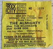 The Almighty / The Wildhearts / Kerbdog on Oct 11, 1993 [758-small]
