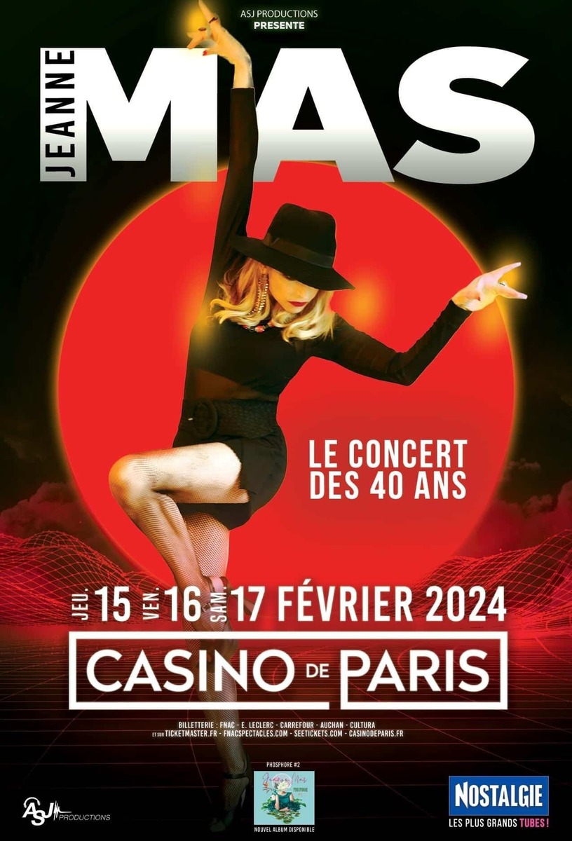 Jeanne Mas Concert & Tour History (Updated for 2025) Concert Archives